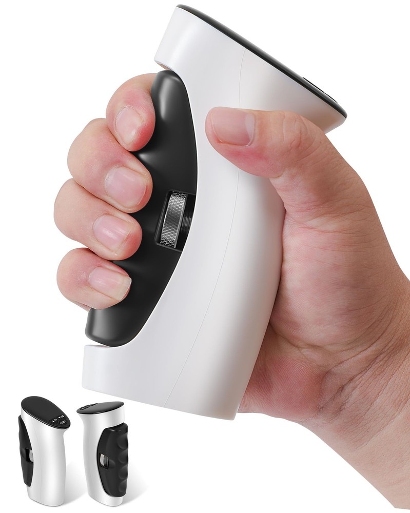 Hand Grip Strength Tester Dynamometer: Digital Electronic Standard, White