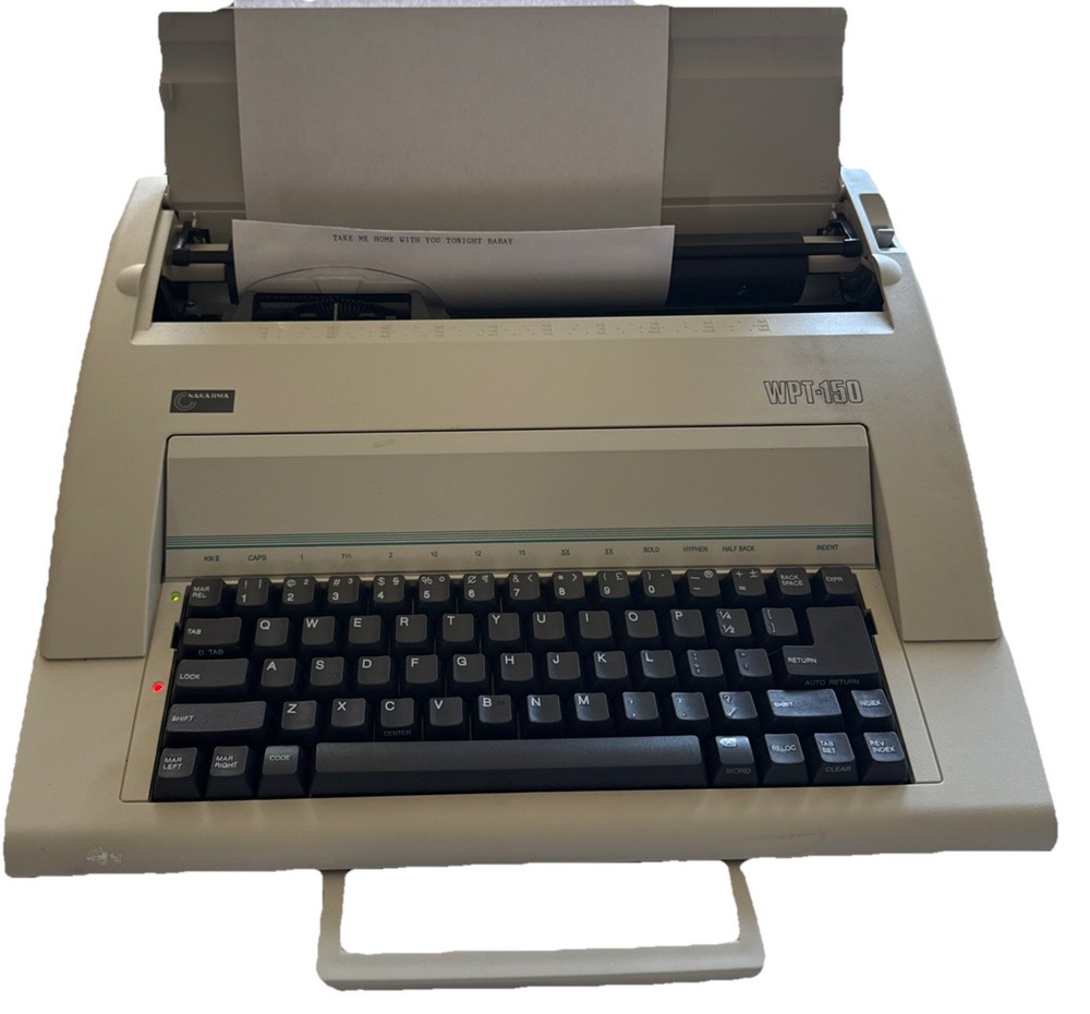 Nakajima WPT-150 Portable Electronic Word Processing Typewriter