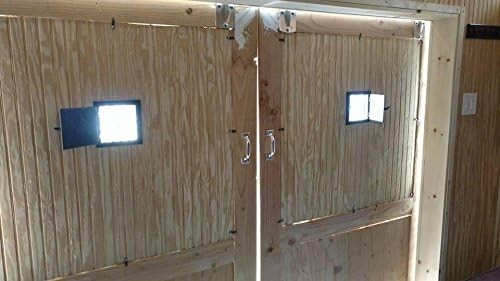 A29 Rectangular Bar Speakeasy Door Grill/Grille with Viewing Large_Black