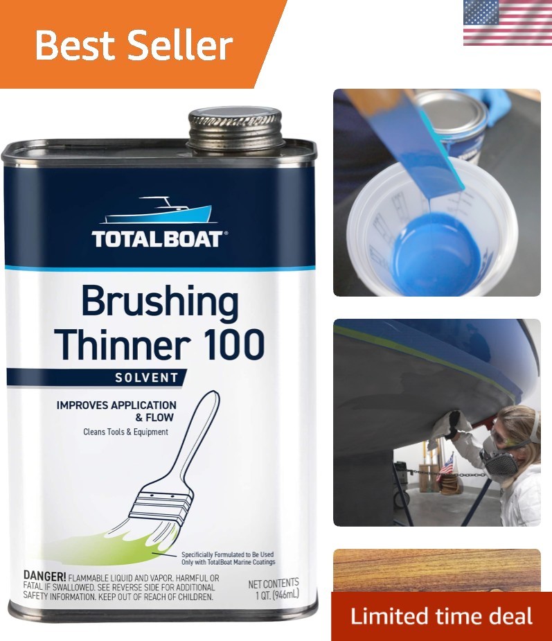 Optimized Brushing Thinner 100 Quart - Ideal for Solvent-Based Marine Paints