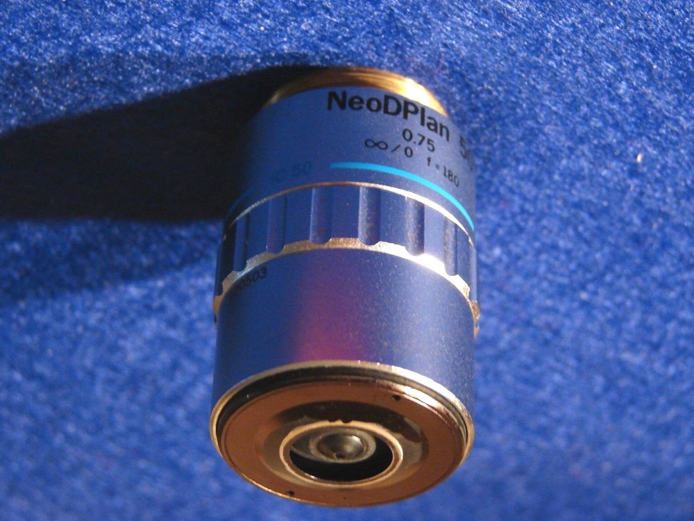 Olympus NeoDPlan 50 Microscope Objective 50x  0.75 NA  f=180 Infinity/0