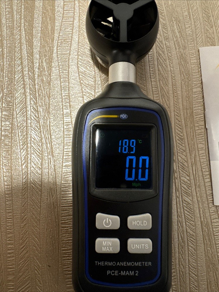 PCE Instruments PCE-MAM 2 - Handheld Anemometer with Temperature