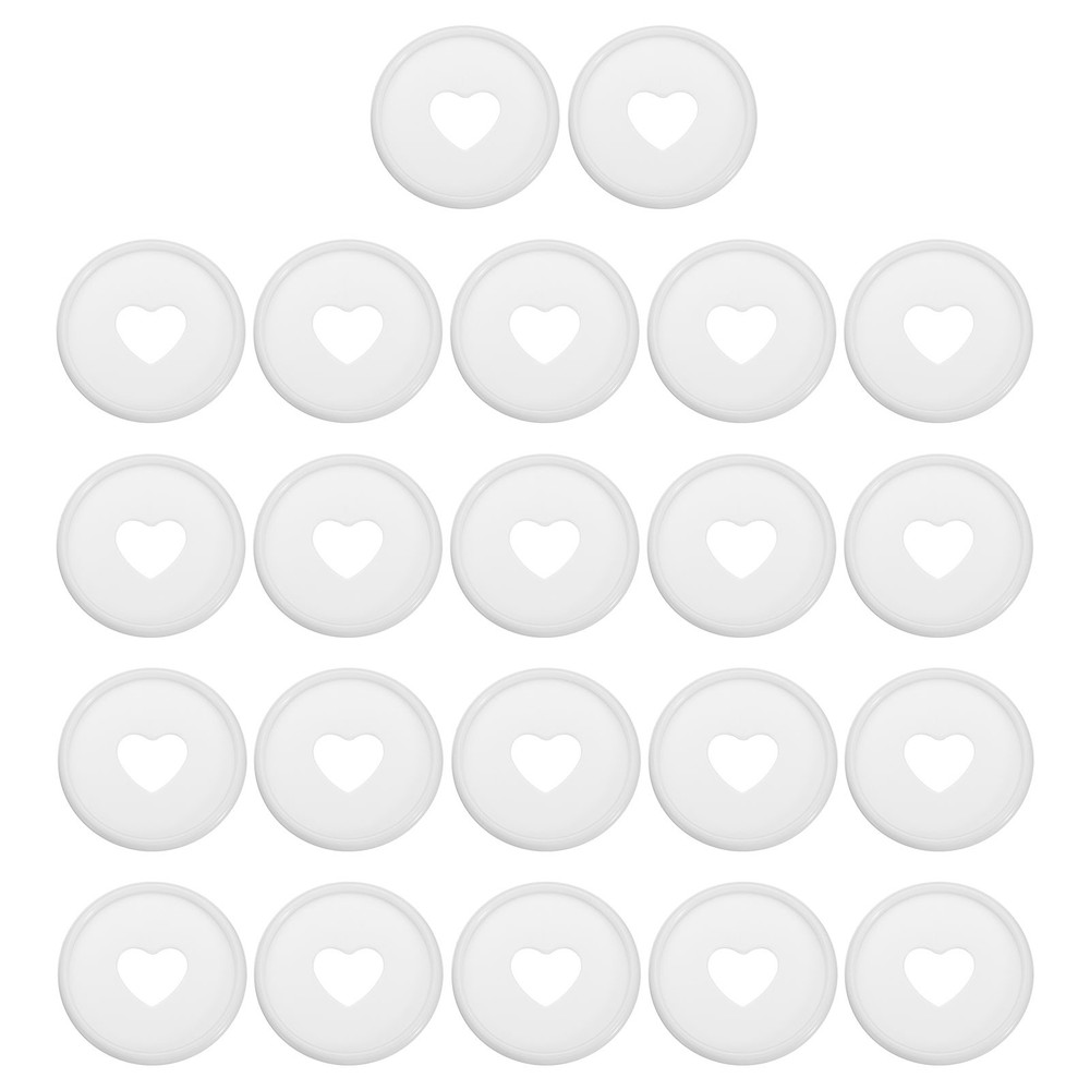35mm Book Binding Discs 22pcs Discbound Expansion Discs Heart, White
