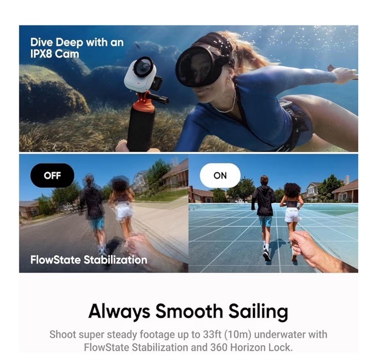 Insta360 GO Ultra Standard Bundle, Midnight Black