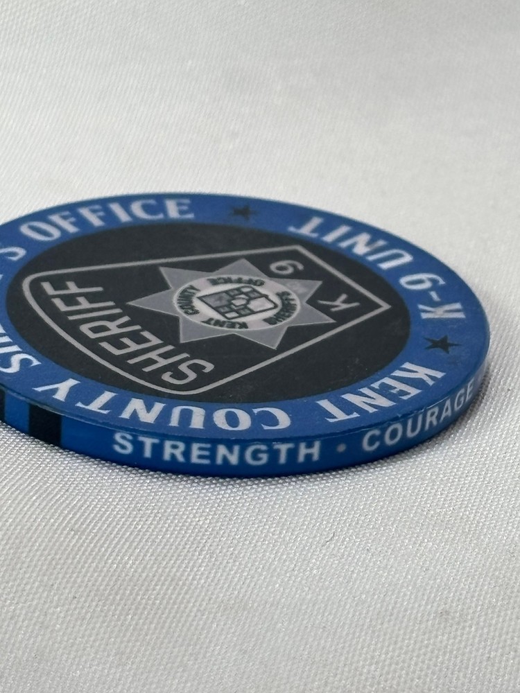 Kent County Sheriff's Office K-9 Unit Challenge Coin LOKI Narcotics & Tracking