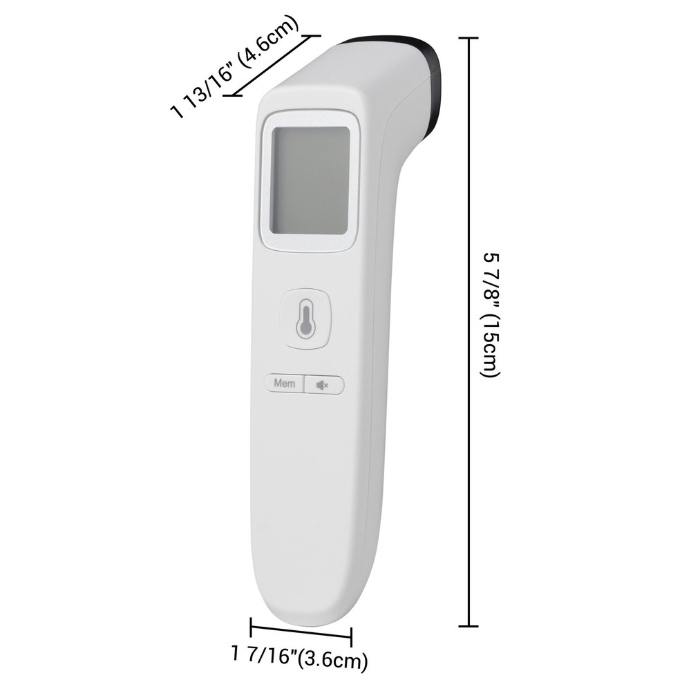 2 Pack No Contact Digital Infrared Thermometer Temperature Gun Memory Function