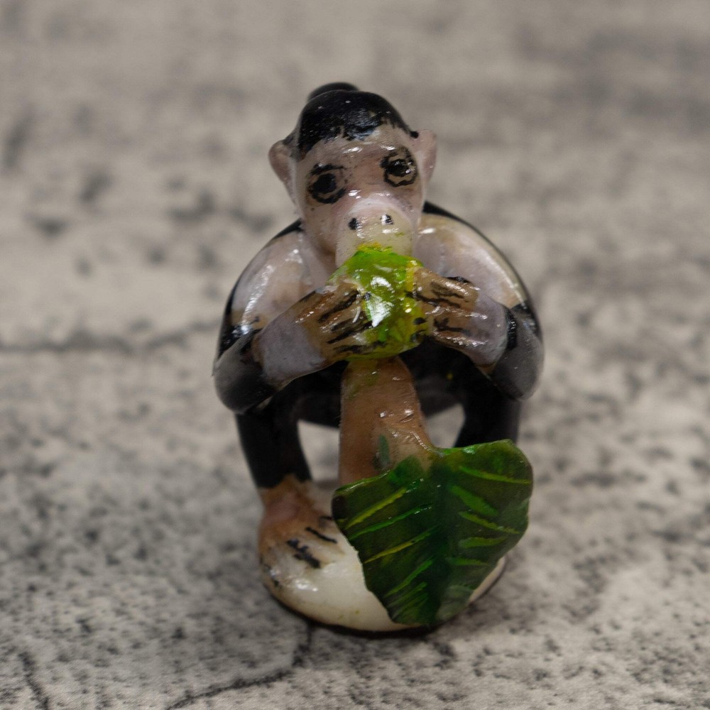White Face Monkey Tagua Carving