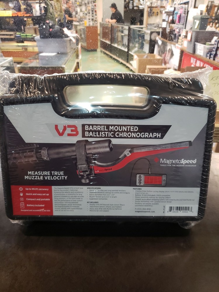 MagnetoSpeed V3 Barrel-Mounted Ballistics Chronograph In Hard Case MS-V3