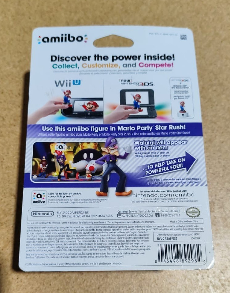 Waluigi Amiibo Super Smash Bros