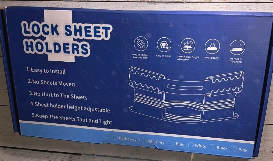 Bed Sheet Holders for Corners Keep Bed Sheets in Place, Adjustable Enhanced...