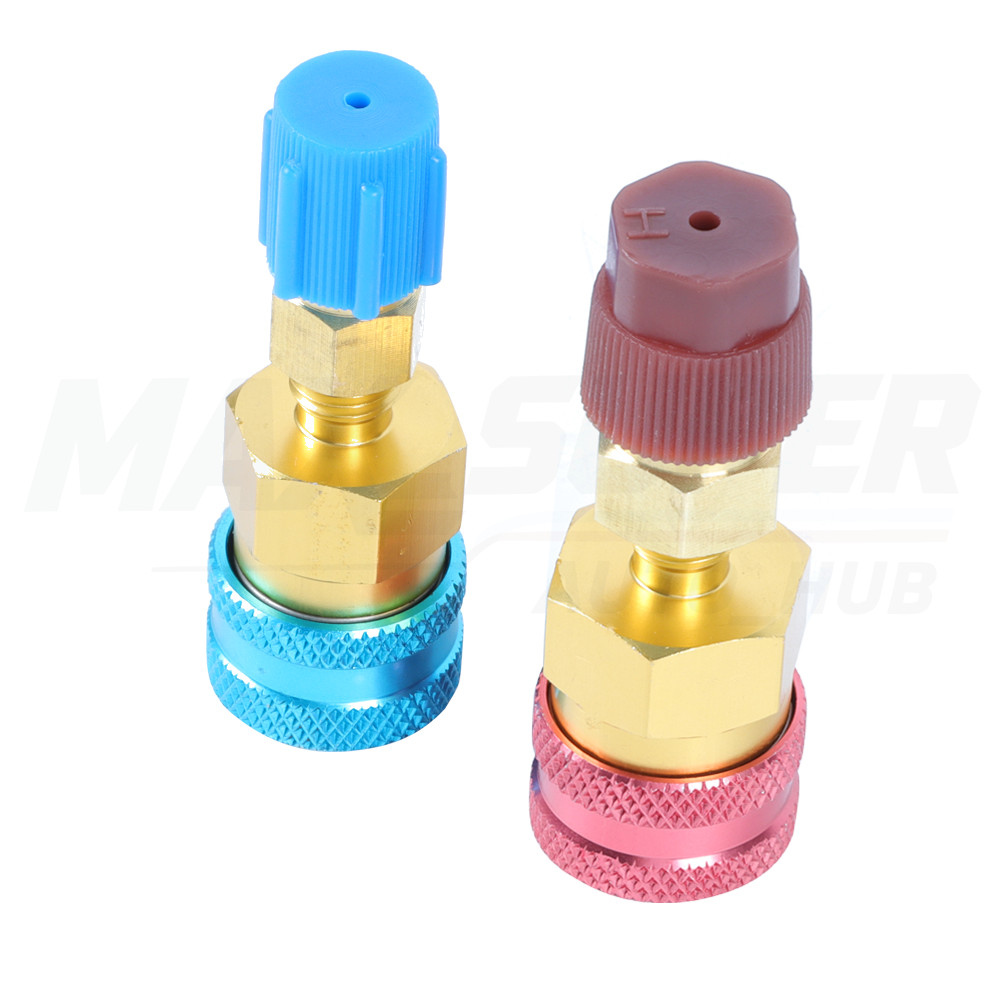R1234YF to R134A Connectors High Low Side Conversion Kit Quick Coupler Adapter