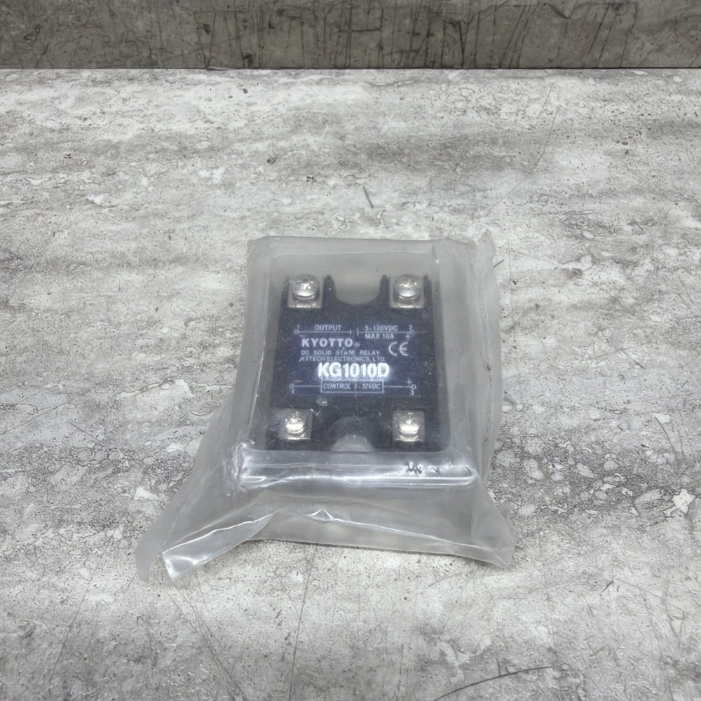 KYOTTO KG1010D DC Solid State Relay, 3-32VDC Control, 10 Amp Max, New