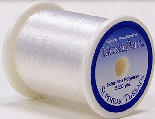 Monopoly Invisible Polyester Thread, 0, Clear