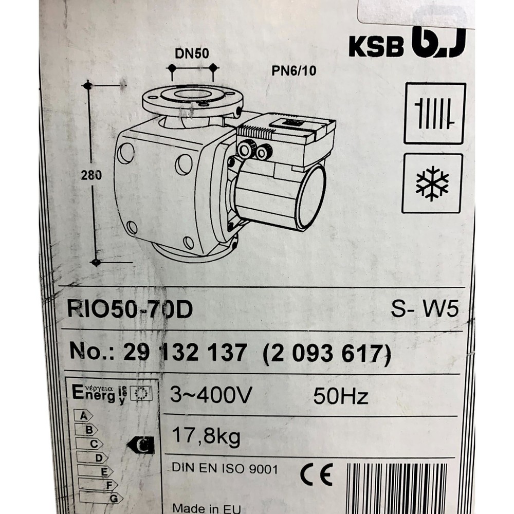 KSB RIO50-70D Circulation Pump 400 V