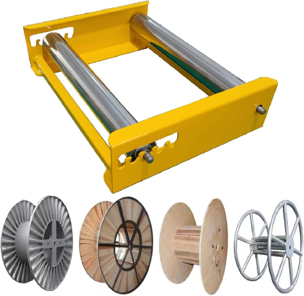 Cable Drum Roller Reel Dispenser Cable Roller Stand for Wire Reel Diameter 20...