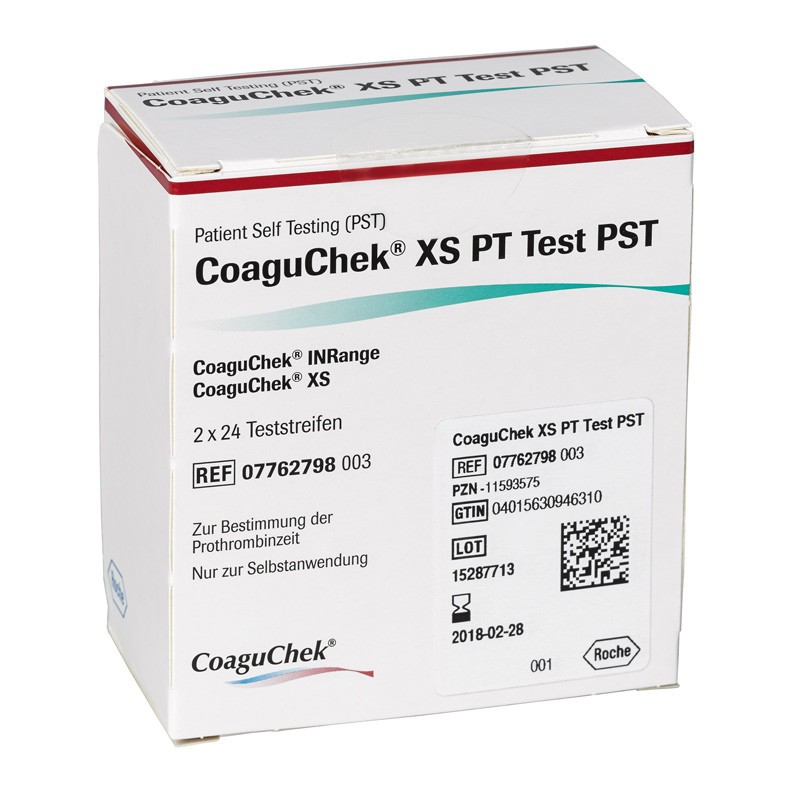 CoaguChek XS PT Test  24ct Strips Expiration 05-31-2027
