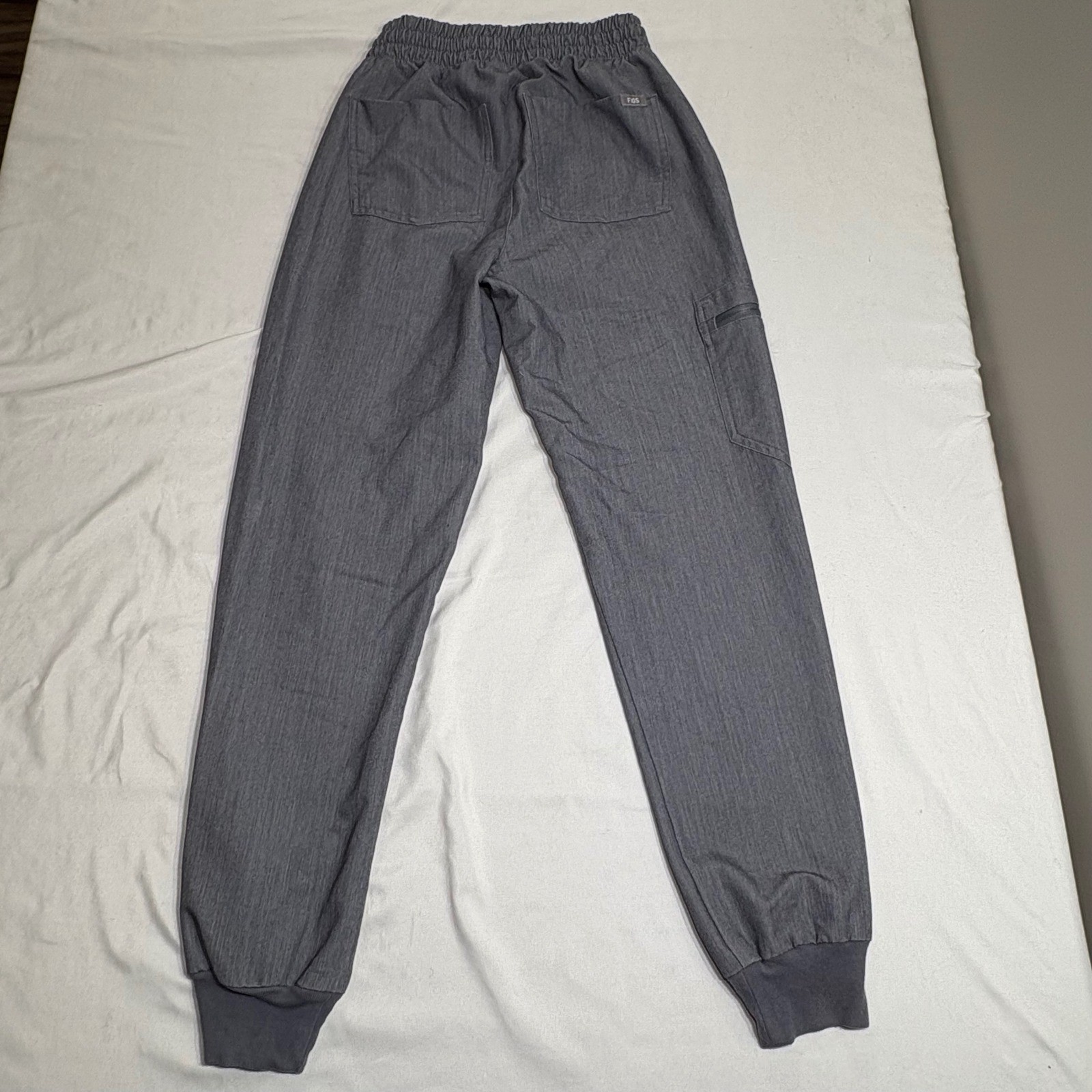 FIGS Scrub Set Women XXS/XSP Gray Casma V-Neck Zamora Jogger Technical Collectio