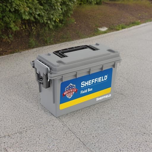 Sheffield 12628 Ammo Storage Box, Stackable .30 Cal Standard Single, Gray