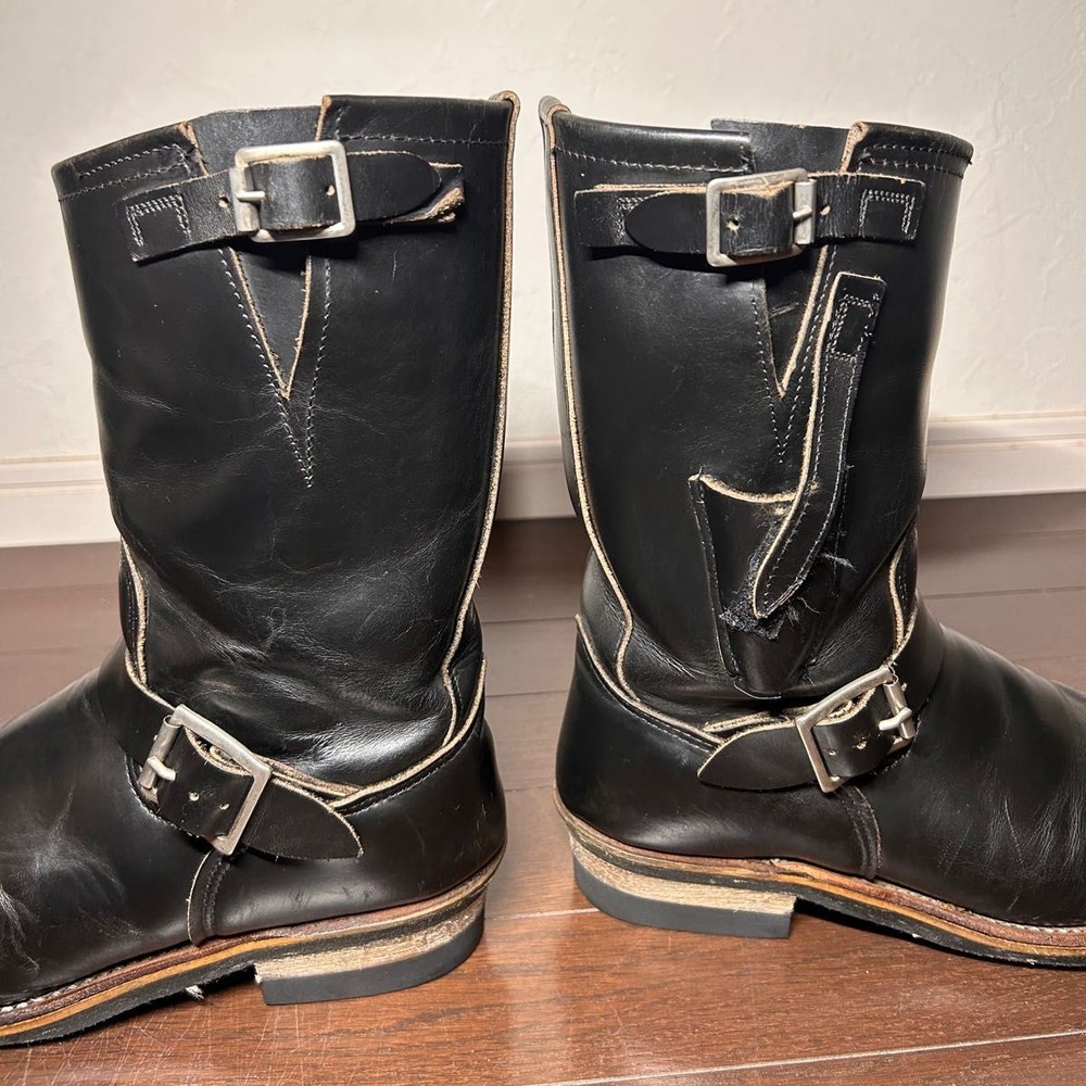 RedWIng Boots 8270 Leather Black Engineer Boots Size 9D