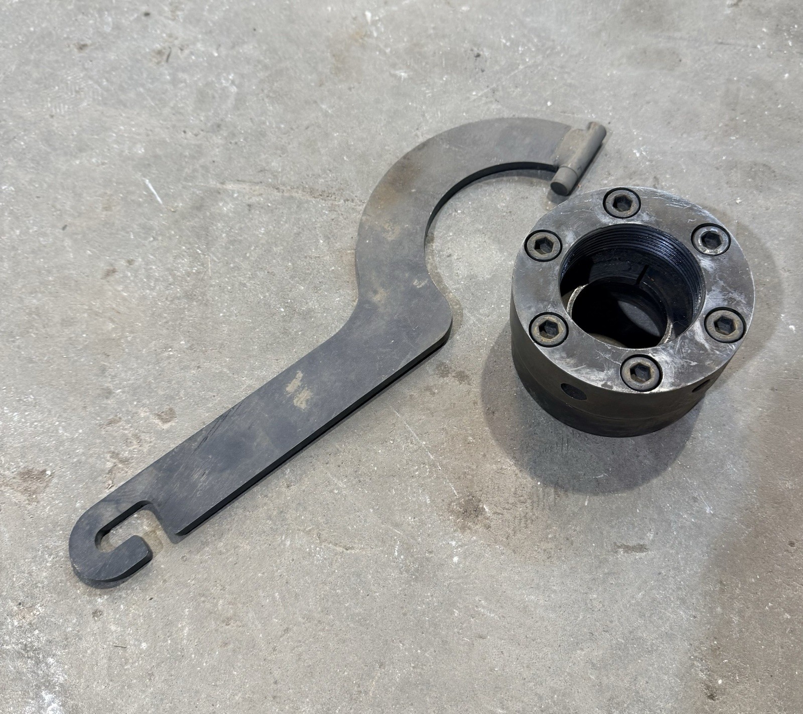 Scotchman split ring punch nut.