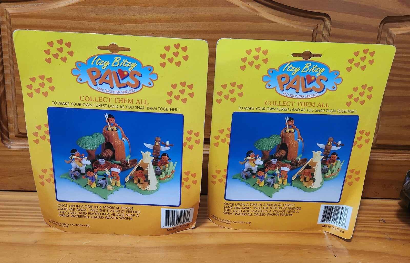 Itzy Bitzy Pals Tiny Frontier Friends 2 diff NEW SEALED packs VTG 1995 Talentoy.