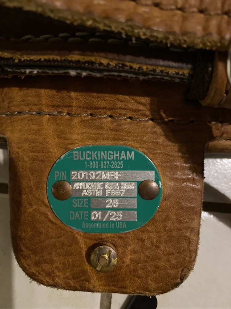 Buckingham Heritage Adjustable Belt,8ft Positioning Secondary, Pole Gaffs
