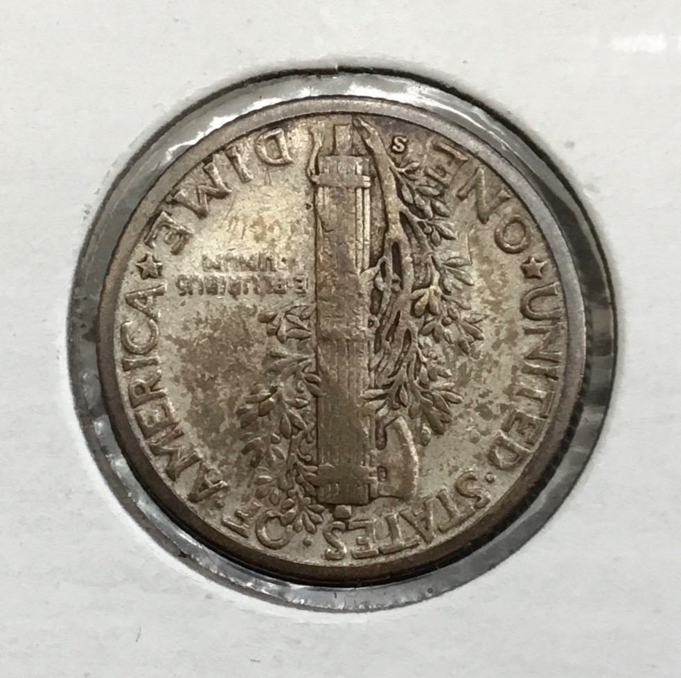 1929-S 10C Mercury SILVER Dime