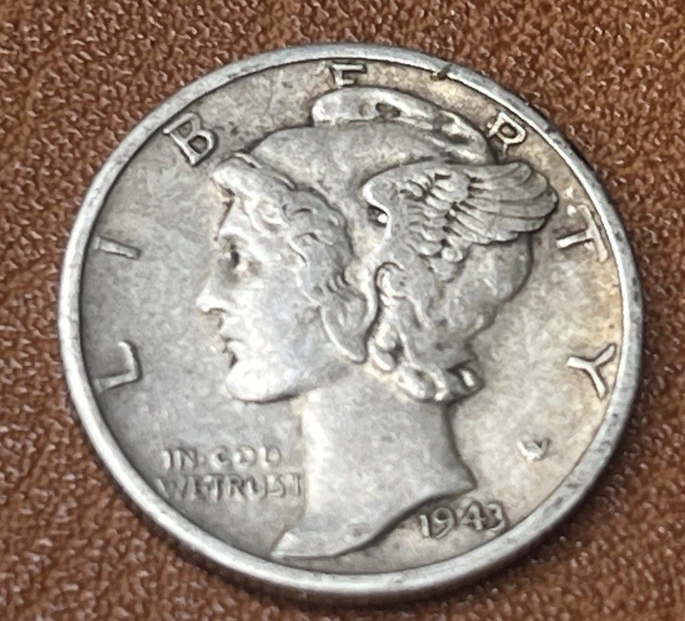 1943-S Mercury Dime 90% Silver Error DDO