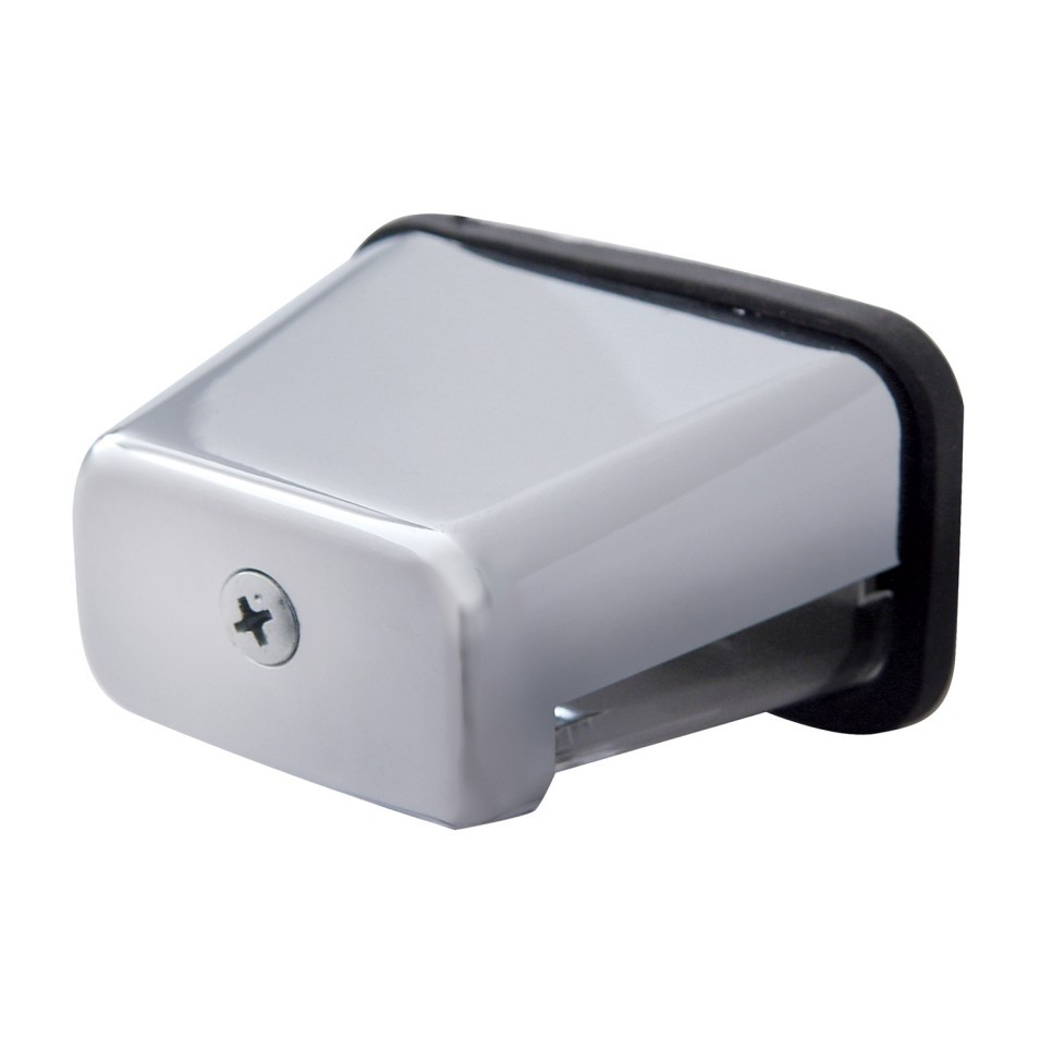 Chrome Rectangular License Light