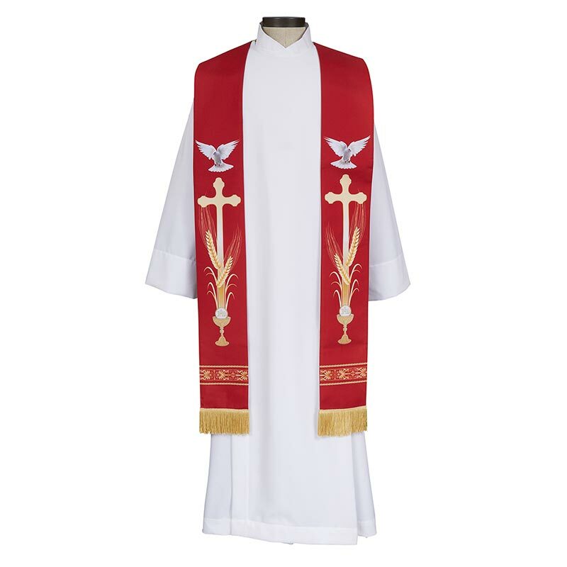 Red Confirmation Priest Stole