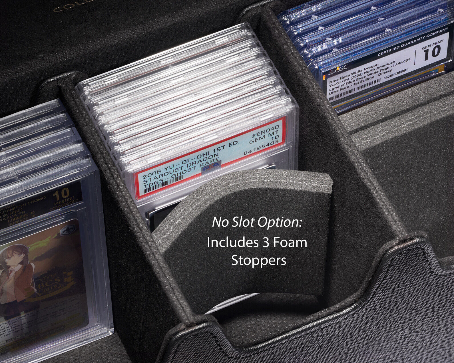 PSA-BGS-CGC Storage Case w/ Slot & Strap Option | Home Travel Magnetic Flip Box