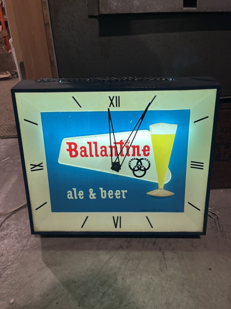 Vintage Ballantine Beer Clock