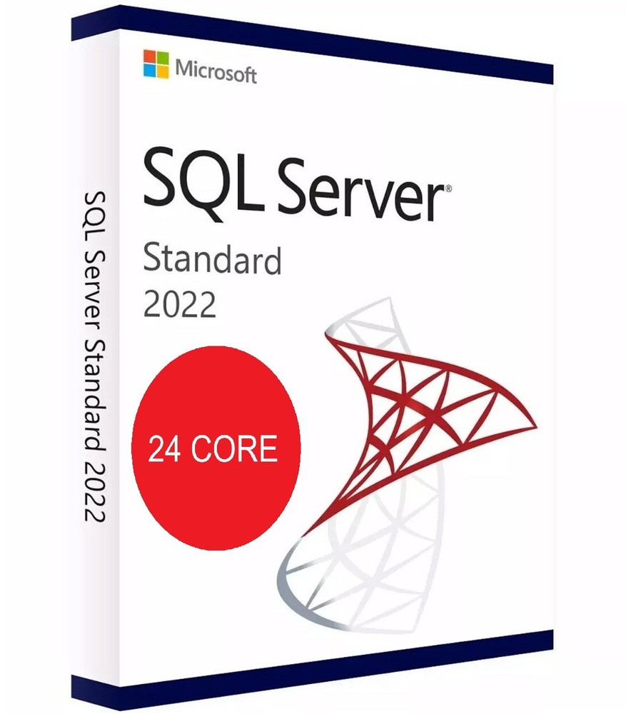 SQL Server 2022 Standard 24 Core with Holographic COA Unlimited User CALs
