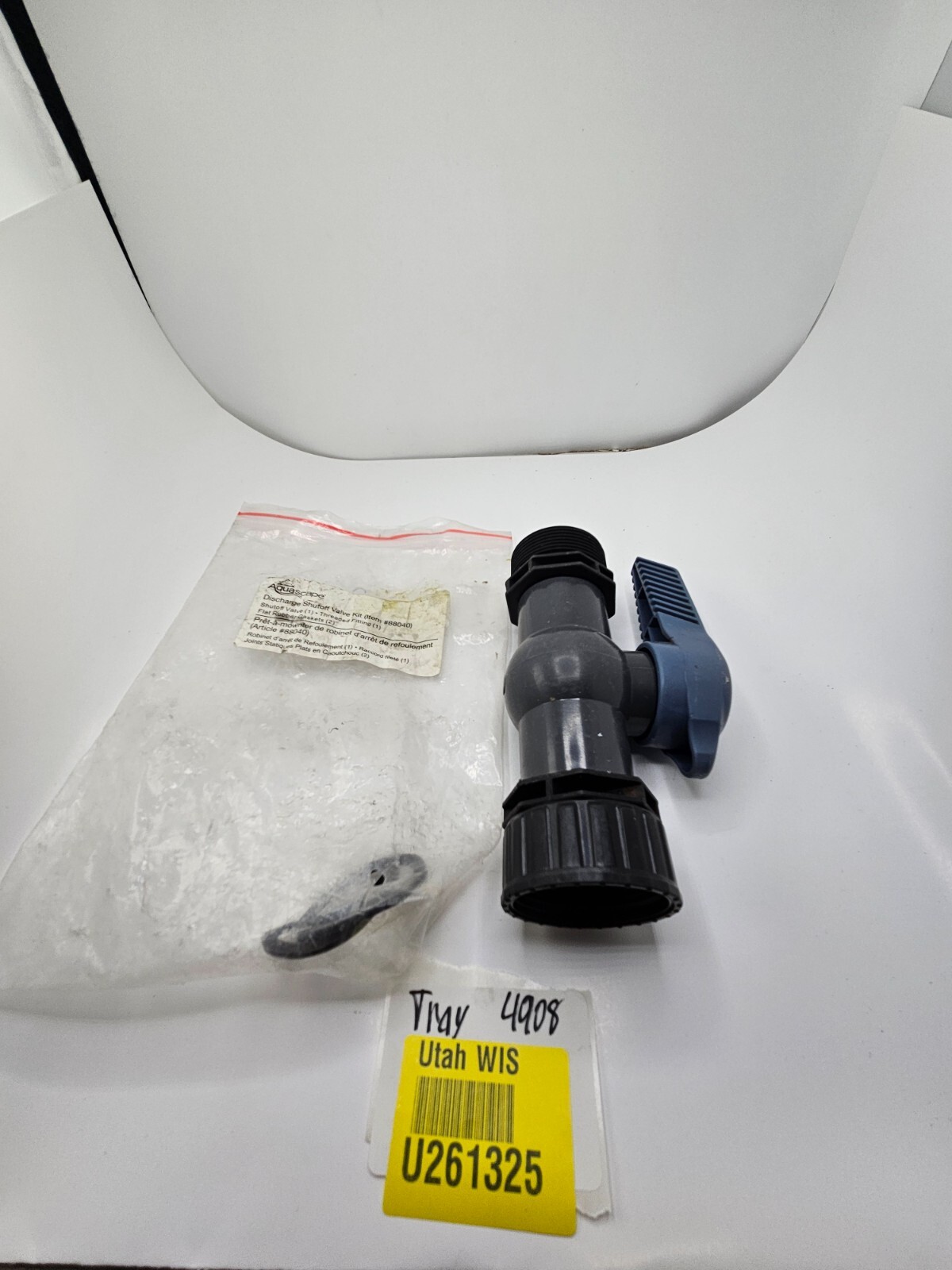 AQUASCAPE #88040 ULTRAKLEAN 2000/3500 POND FILTER DISCHARGE SHUTOFF VALVE