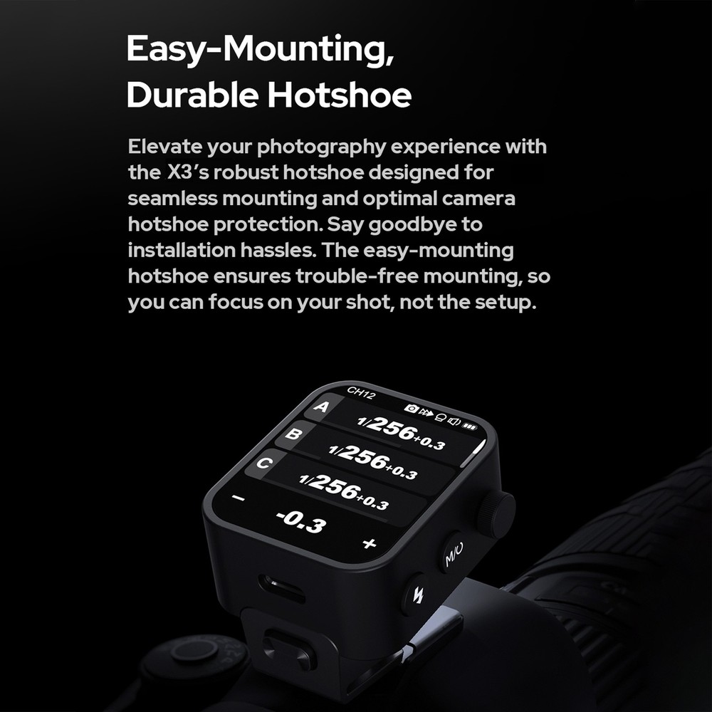Godox X3S Wireless Flash Trigger AutoFlash OLED Touchscreen For Camera DDMK