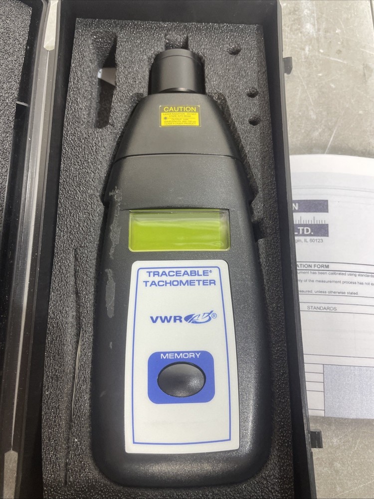 VWR Touchless Traceable Digital Tachometer 23609-212 Used Untested