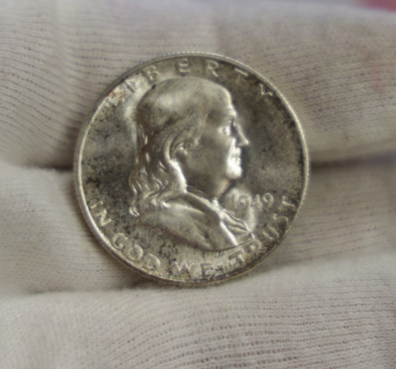 1949 S US Franklin Half 50c Nice Unc