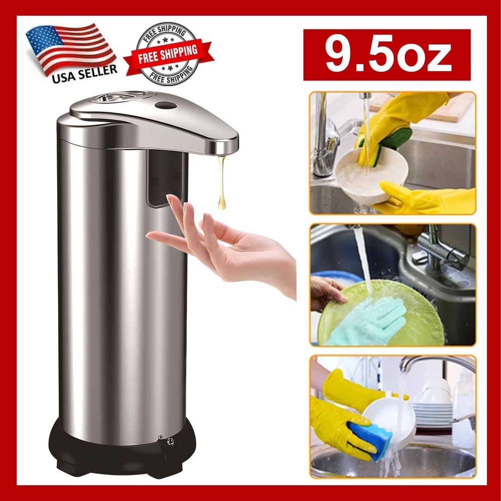 Infrared Automatic Touchless Liquid Soap Dispenser 3 Adjustable Levels Control