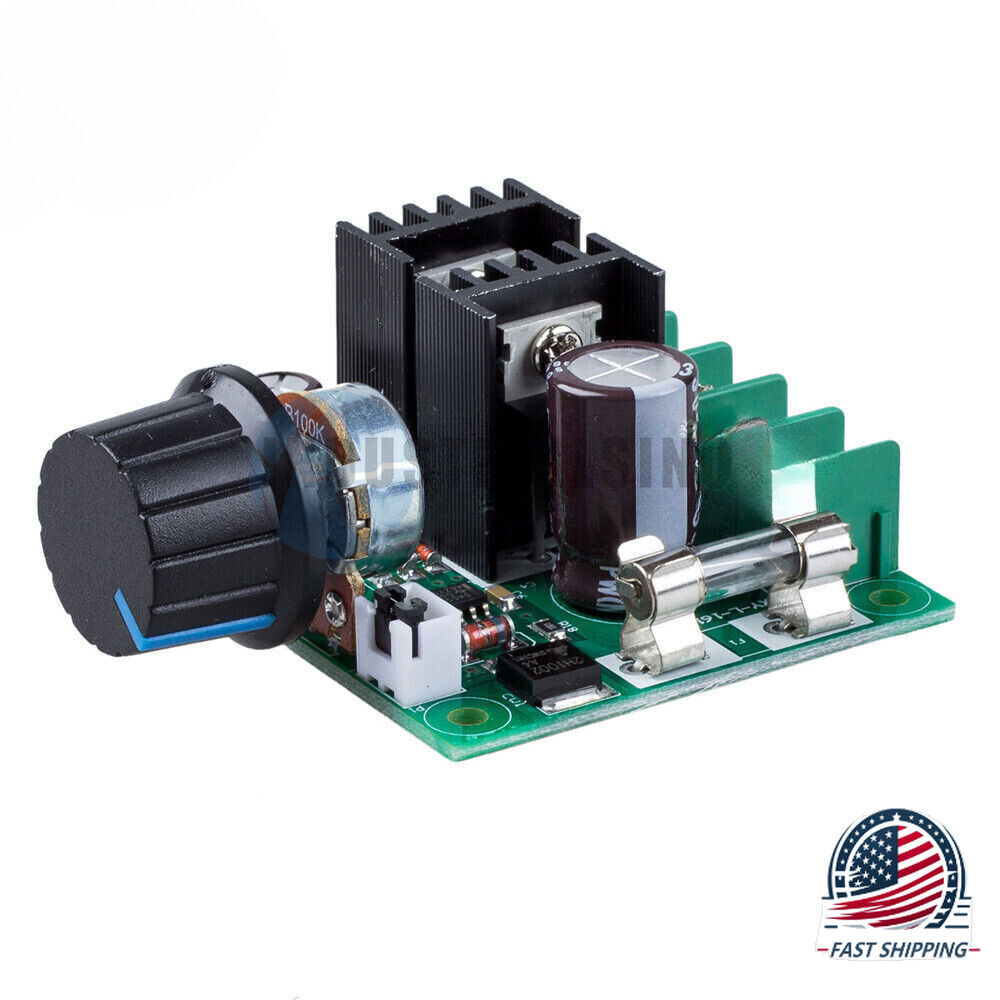 12V-40V 10A PWM DC Motor Speed Controller, Voltage Regulator Dimmer Switch
