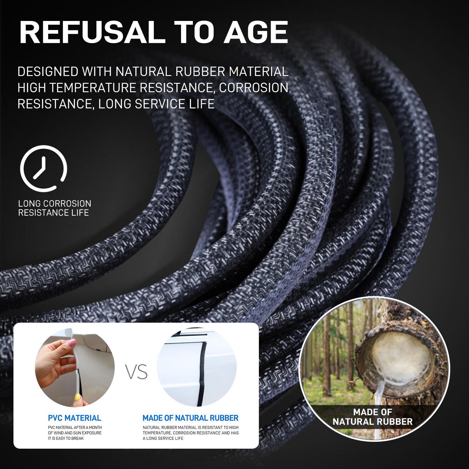 20ft U Shape Car Door Edge Guard Molding Trim Rubber Edge Strip Seal Protector