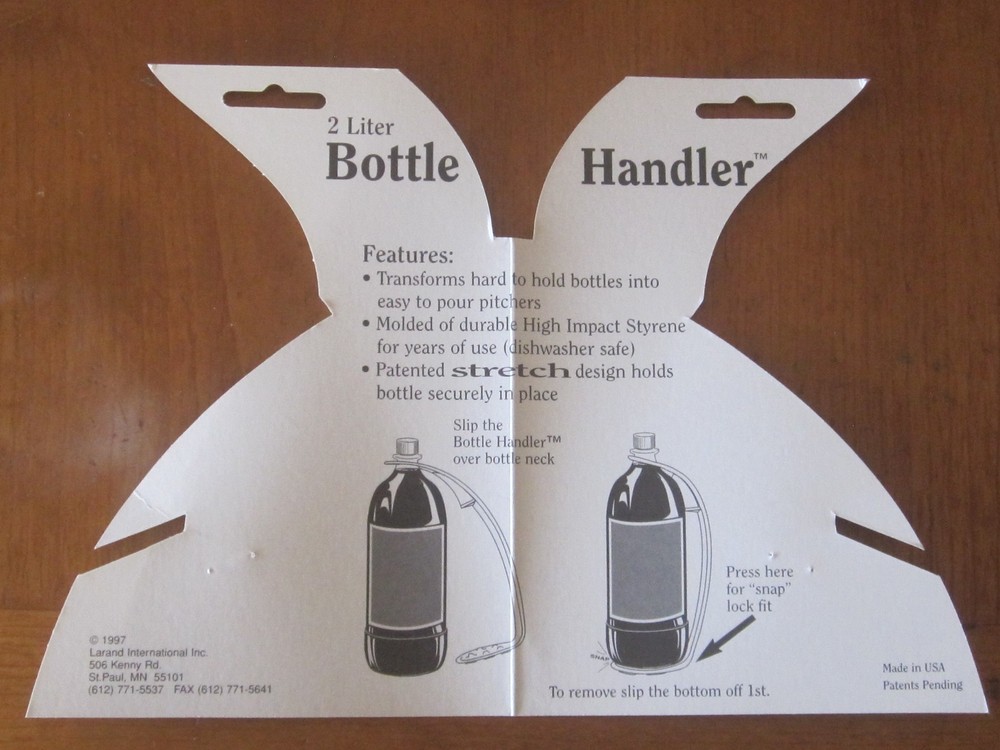 2L Bottle Handler New in Package USA Made