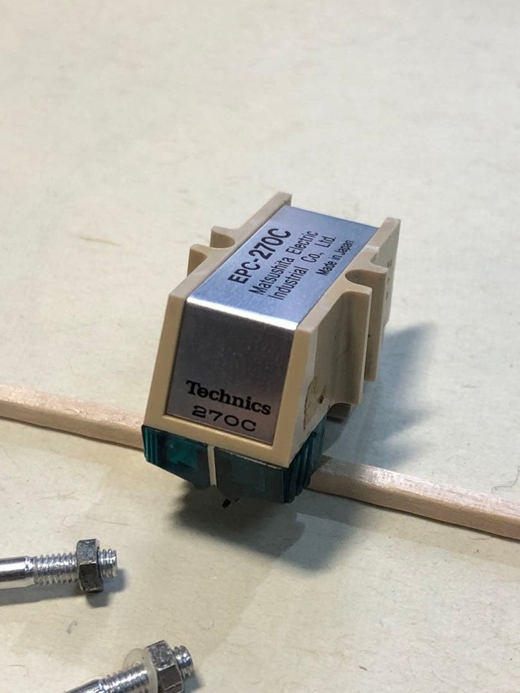 Technics EPC270C Cartridge Headshell without stylus working Tested Japan