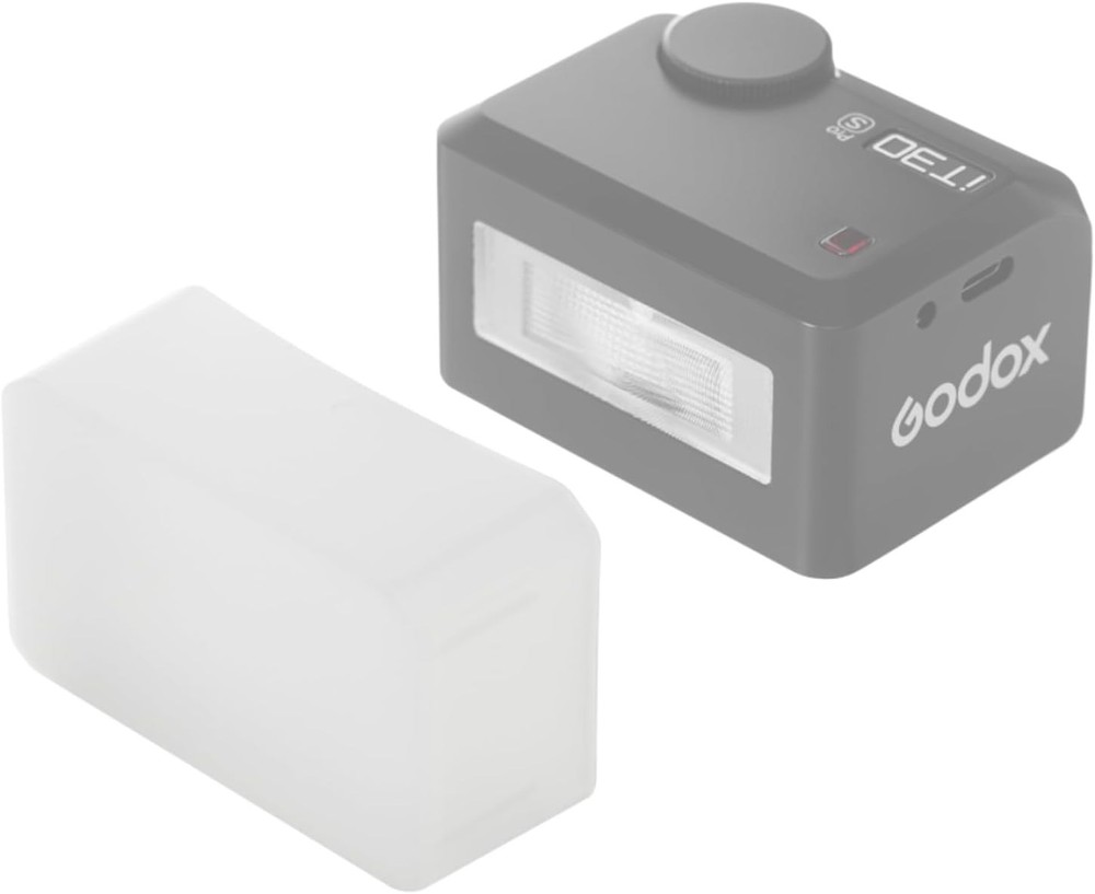 Portable White Diffuser for Godox iT30Pro Flash - Ideal for Vlogging & Portraits