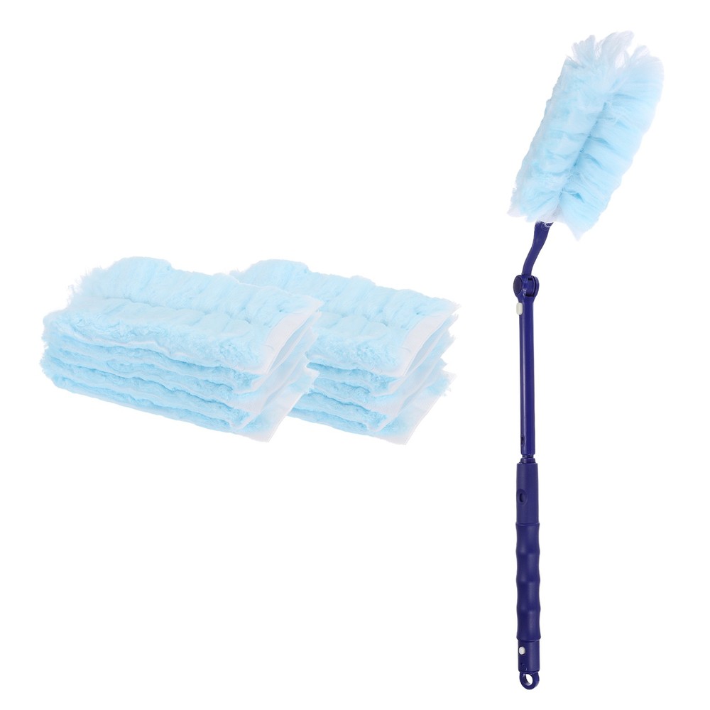 For 1 Count Refill Blue Flexible Handle, with 10 Blue Dusters
