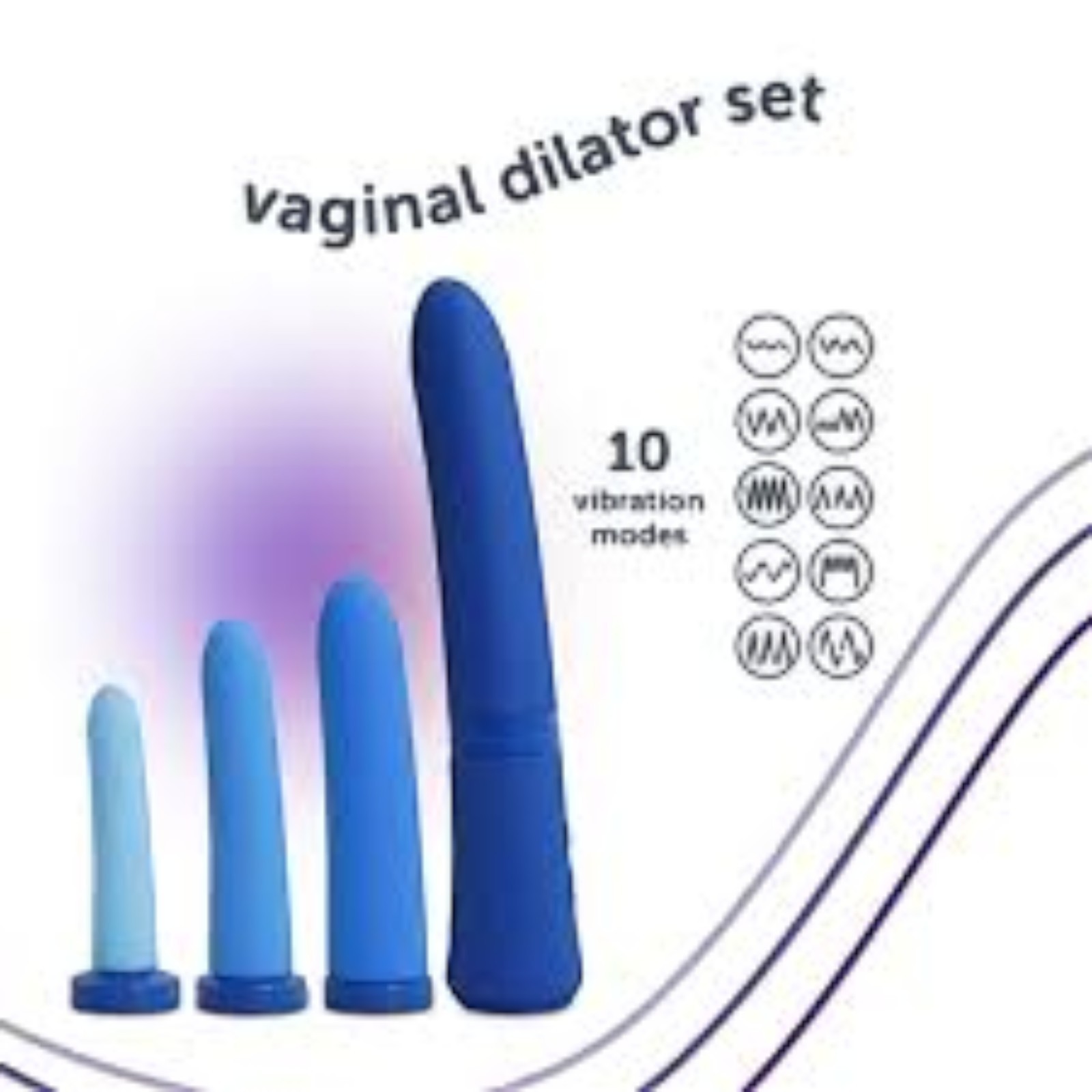 PlusOne Vaginal Dilator Set Women💋Pelvic Comfort Exerciser Tightener 4 PC Kit