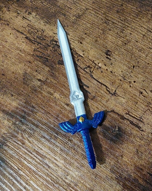 Zelda BOTW Link Master sword 6.5" - 3d Printed