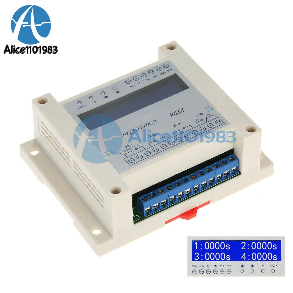 4 Channel Programmable Digital Time Relay Timer Controller Delay Switch Module