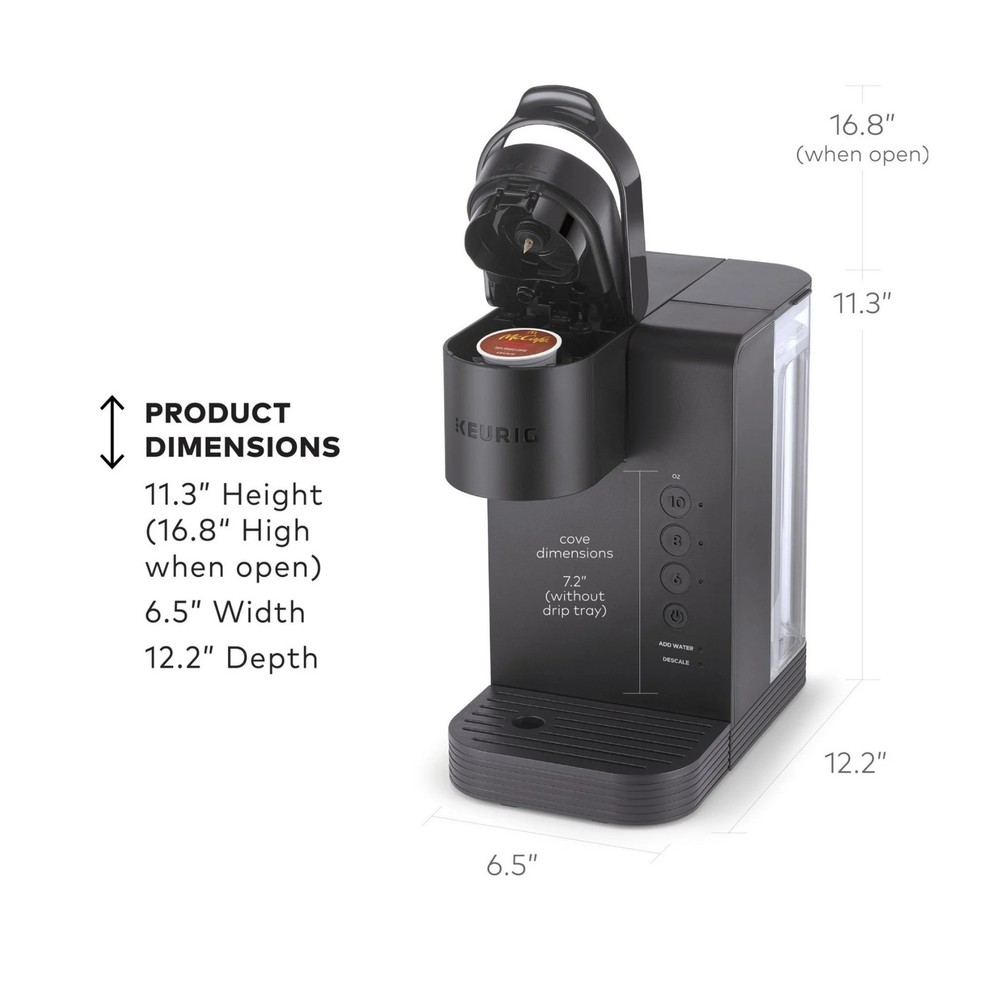 Keurig K-Express Essentials Single-Serve K-Cup Pod Coffee Maker (Matte Gray)
