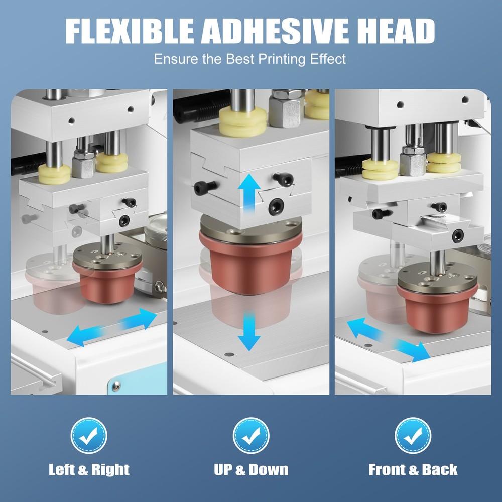 Pneumatic Pad Printing Machine Semi-Automatic Cup Printer Ink Pressure Printer