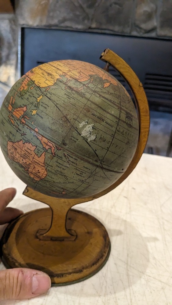 Vintage J. Chein & Co. World Globe Rotating Base
